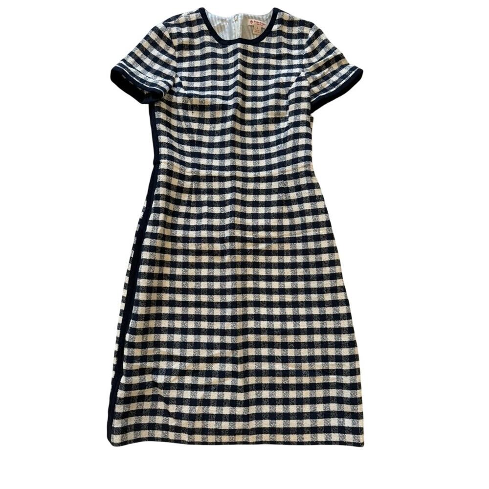 Brooks Brothers Women's Red Fleece Tweed Dress - Size 6